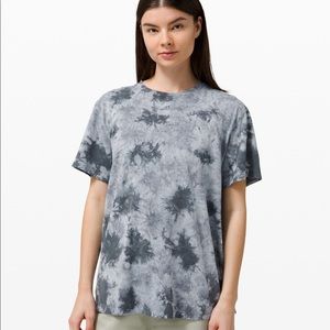 Blue tie dye All Yours Lululemon Tee